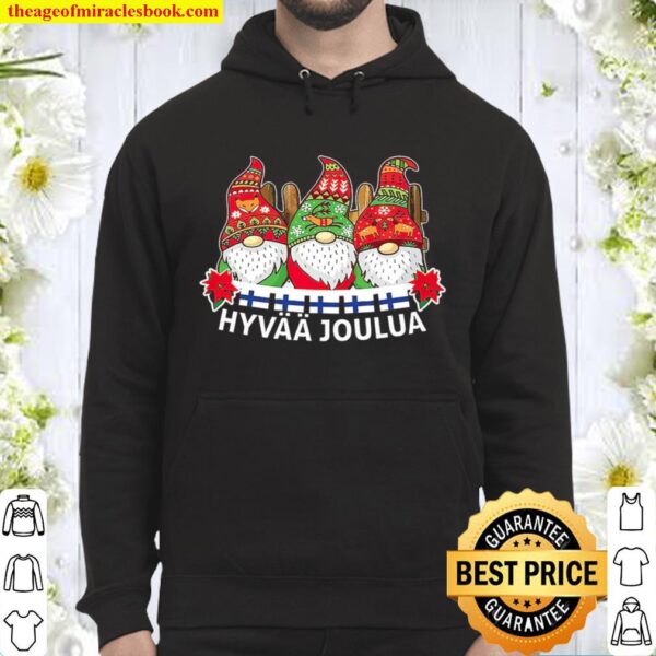 Gnome Finnish Hyvaa Joulua Christmas Hoodie