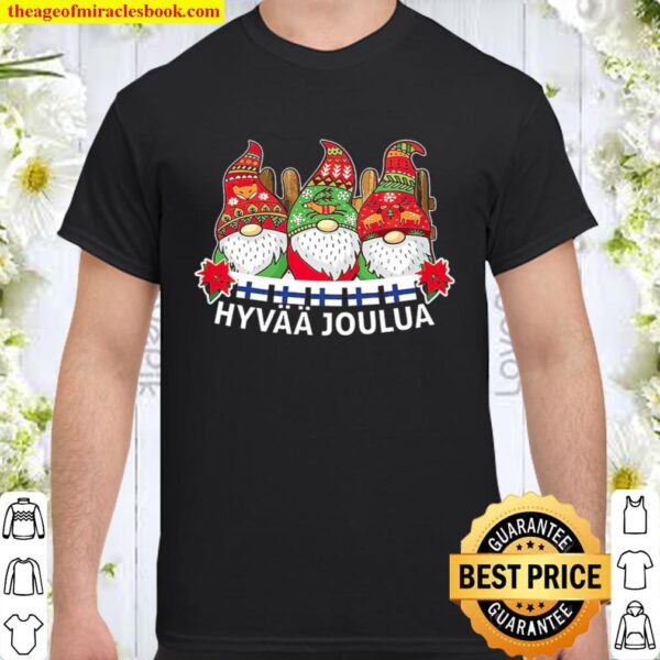 Gnome Finnish Hyvaa Joulua Christmas Shirt