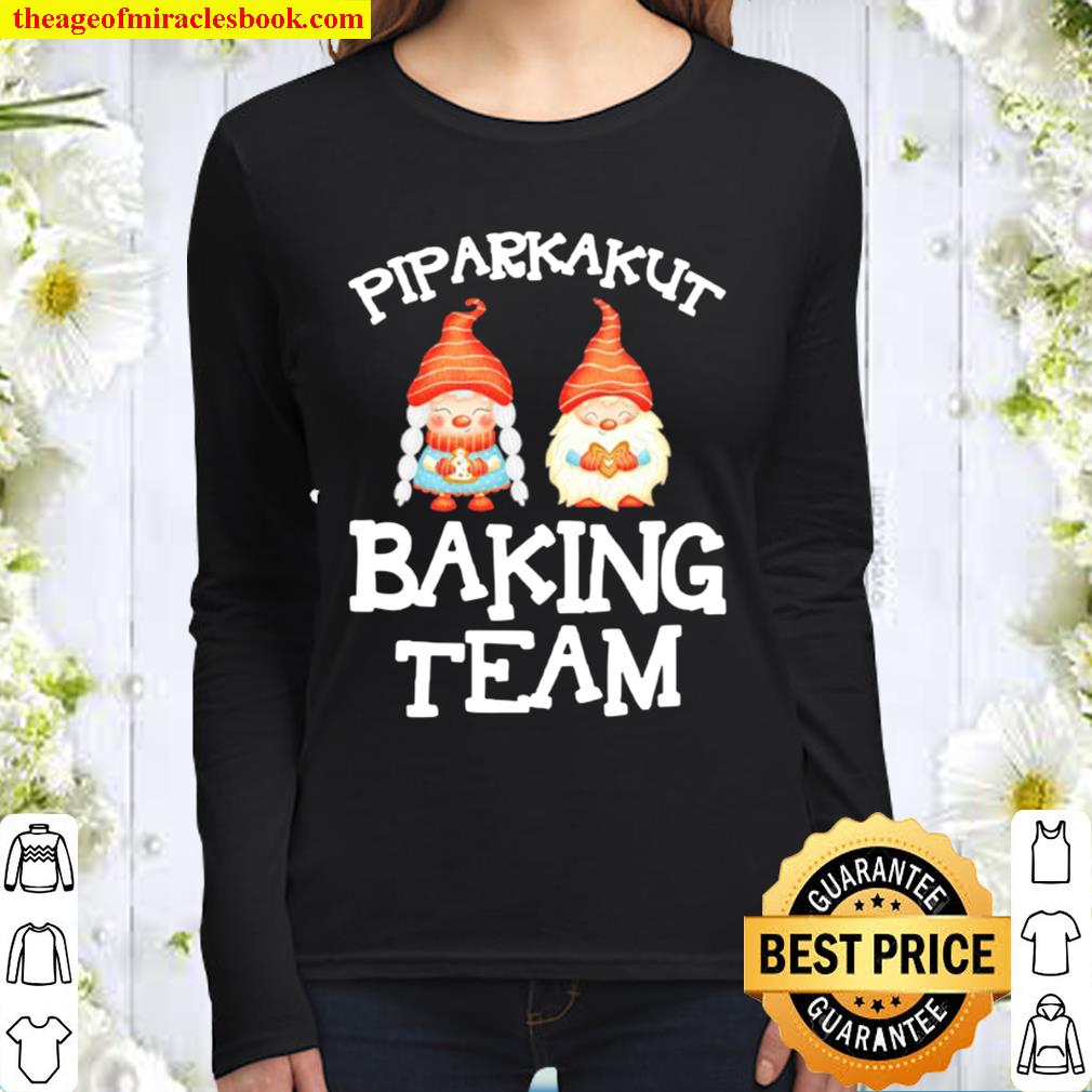 Gnomes Piparkakut baking team Christmas Women Long Sleeved