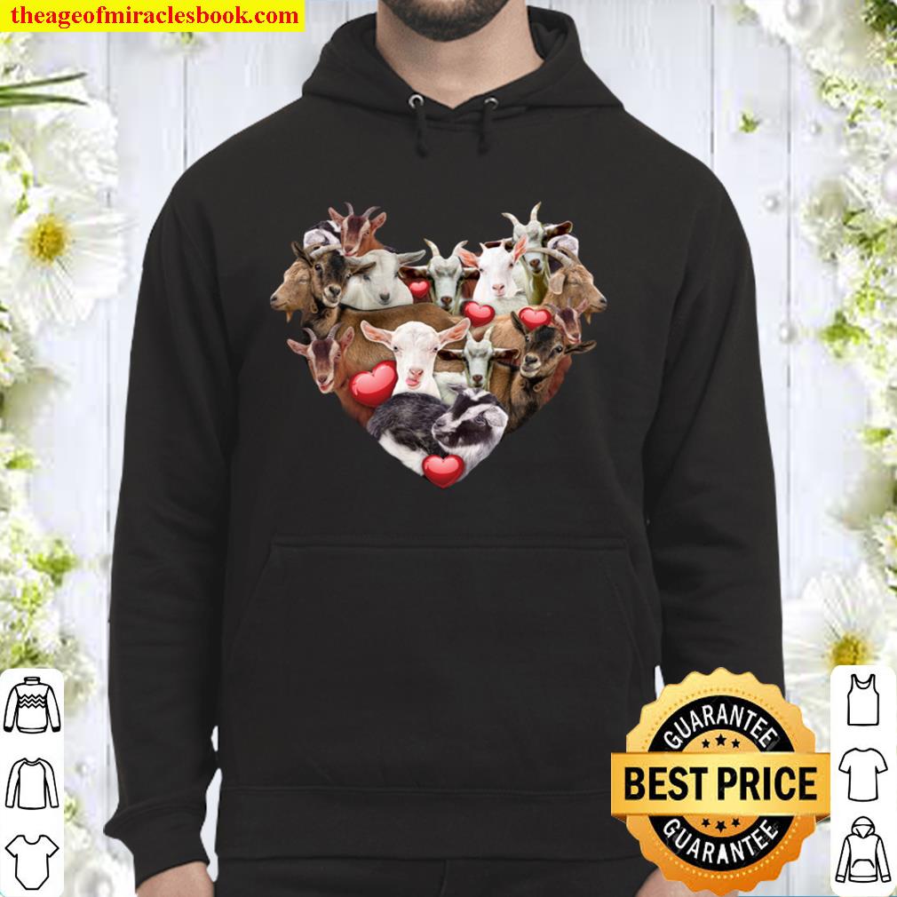 Goat Heart Funny Valentine_s Day Farmer Gifts Tee Hoodie