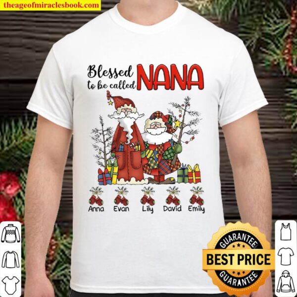 Grandma, Nana, Gigi Shirt - Blessed To Be Called Grandma - Christmas G Shirt