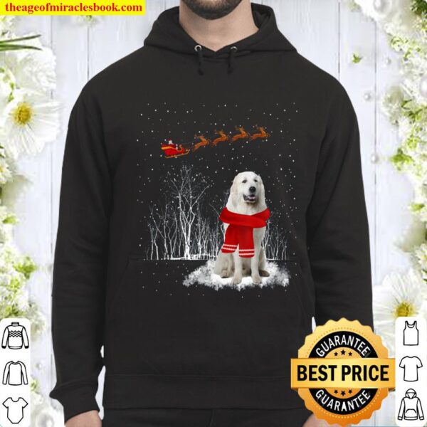Great Pyrenees Is Watching The Snow Christmas Gift Hoodie