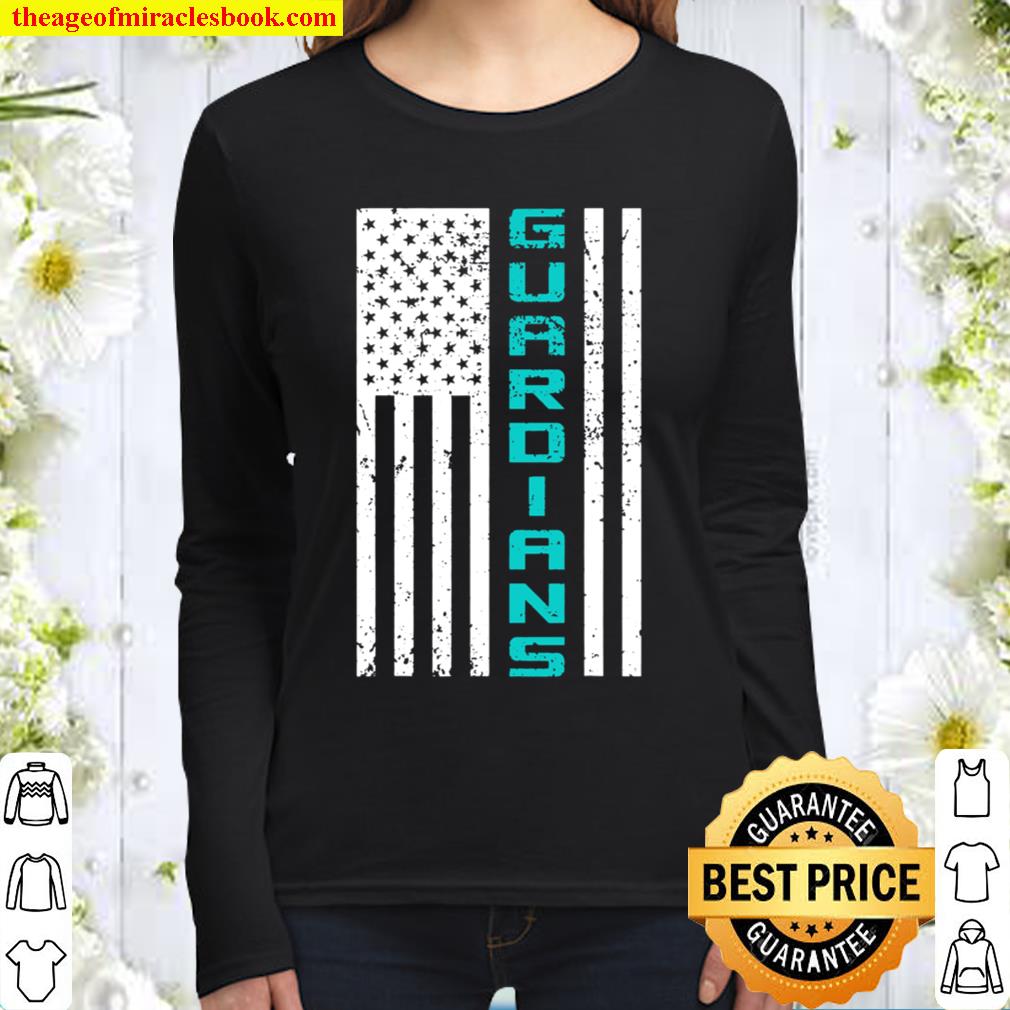 Guardians of Space Flag - Military Force to Defend the USA Women Long Sleeved