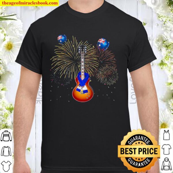 Guitar Firework Australia Independence Shirt