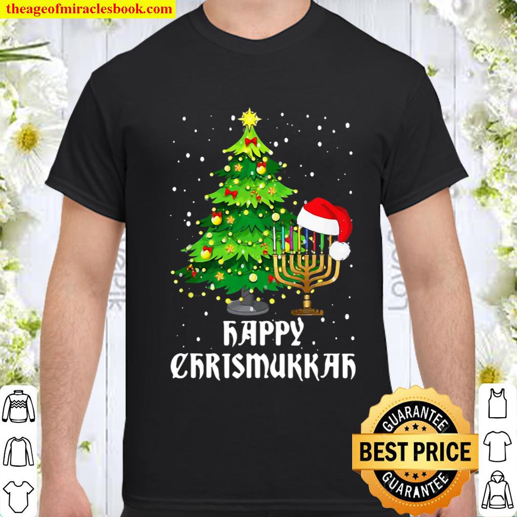 Happy Christmukkah Jewish Christmas Hanukkah Chanukah Gift T-Shirt