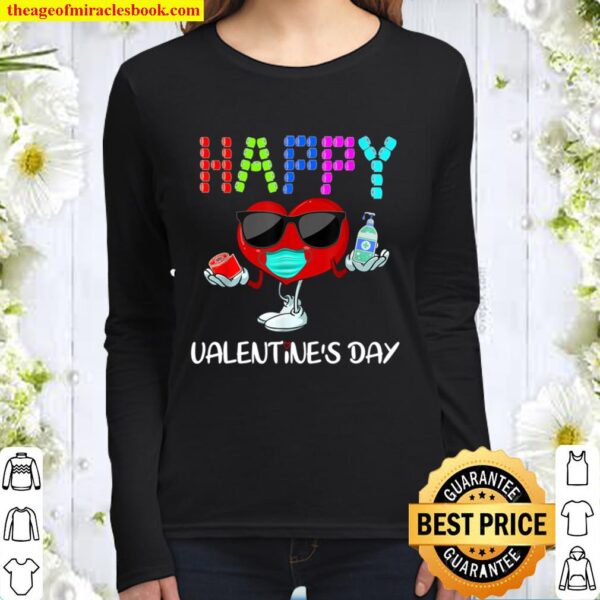 Happy Valentine_s Day - Funny Heart Valentine Gift Women Long Sleeved