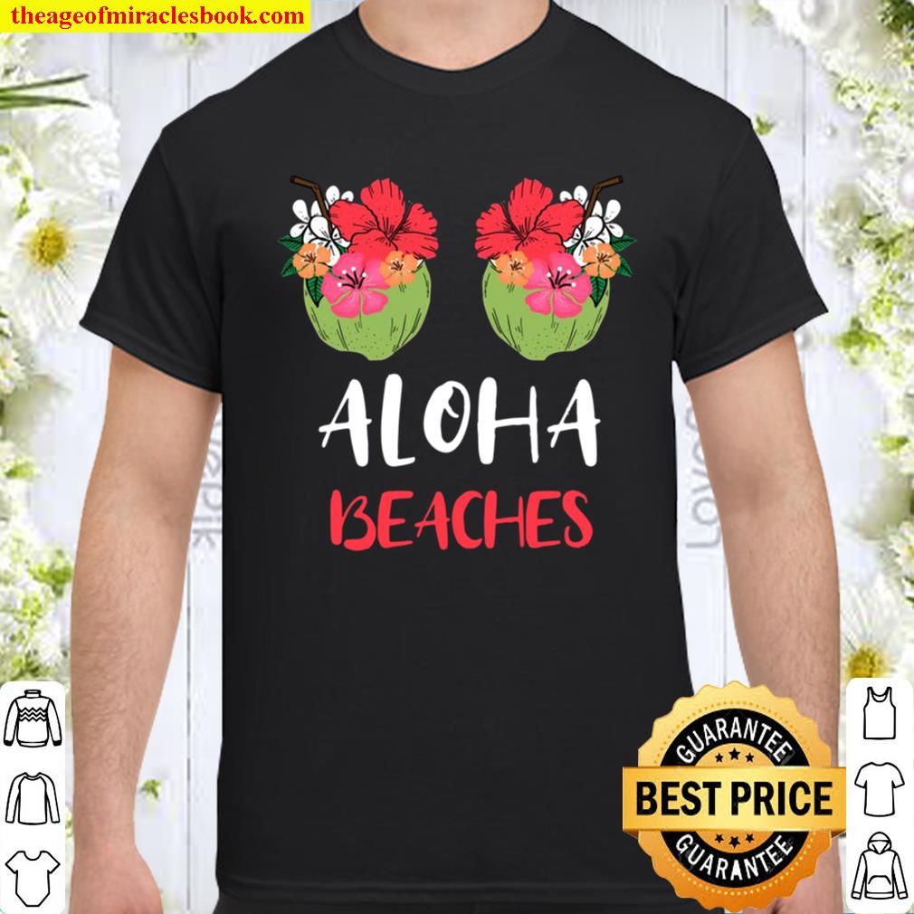 Hibiscus Flowers Coconut Boobs Aloha Beaches Hawaiian Shirt