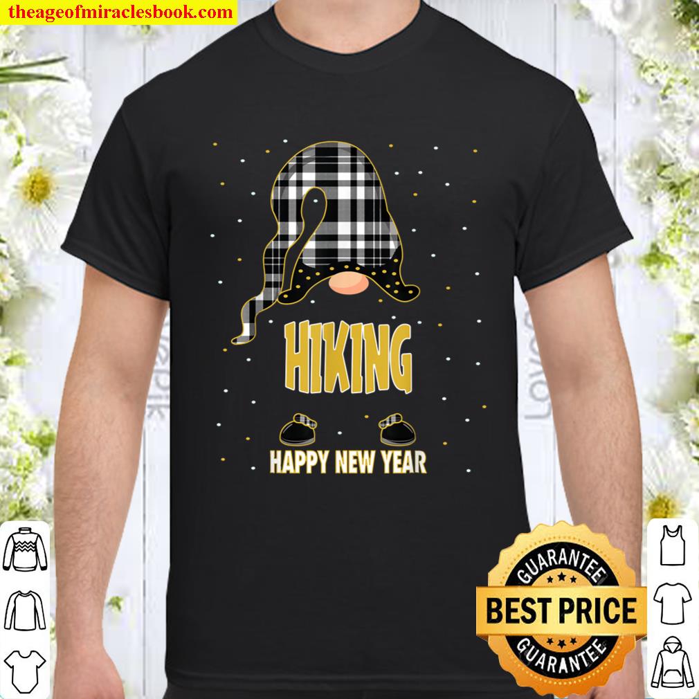 Hiking Gnome New Year Family Matching Funny Gift Pajama T-Shirt