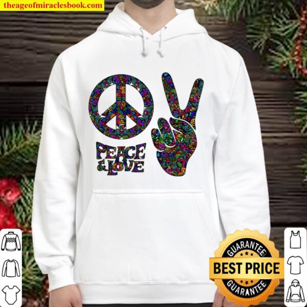 Hippie Peace And Love HoodieHippie Peace And Love Hoodie