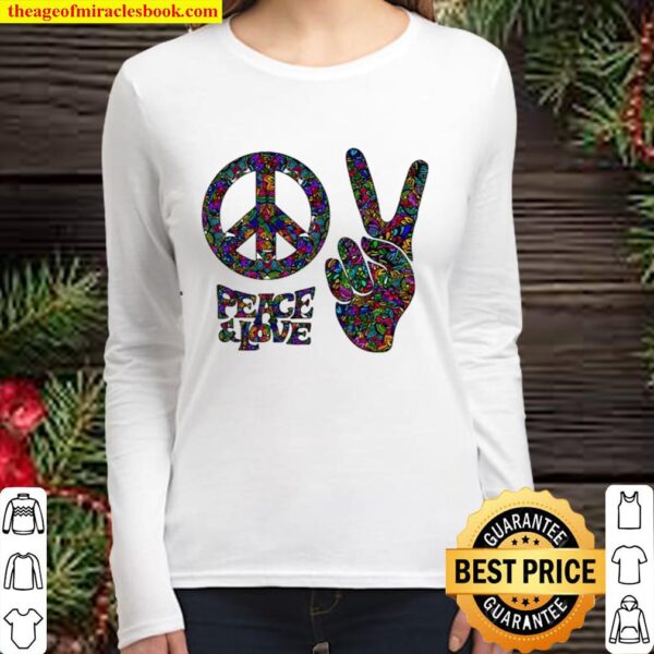 Hippie Peace And Love Women Long Sleeved