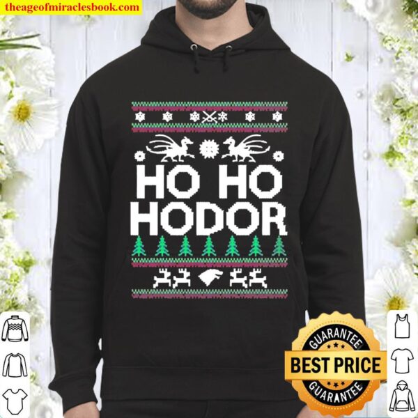 Ho Ho Hodor Ugly Christmas Hoodie