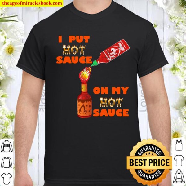 Hot Peppers Mixed Sauce Challenge Funny Spicy Food Shirt