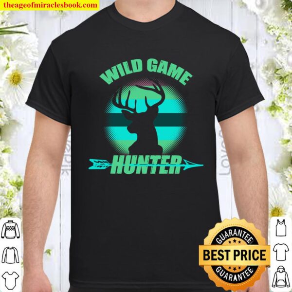 Hunting Deer Antler Head Wild Game Hunter Bow Arrow Gift Shirt