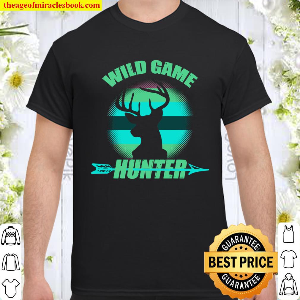 Hunting Deer Antler Head Wild Game Hunter Bow Arrow Gift Long Sleeve T-Shirt