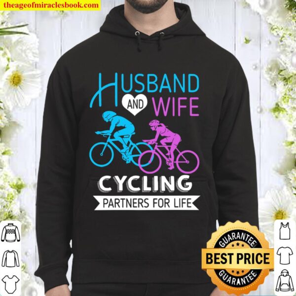 Husband And Wife Cycling Partners For Life Hoodie