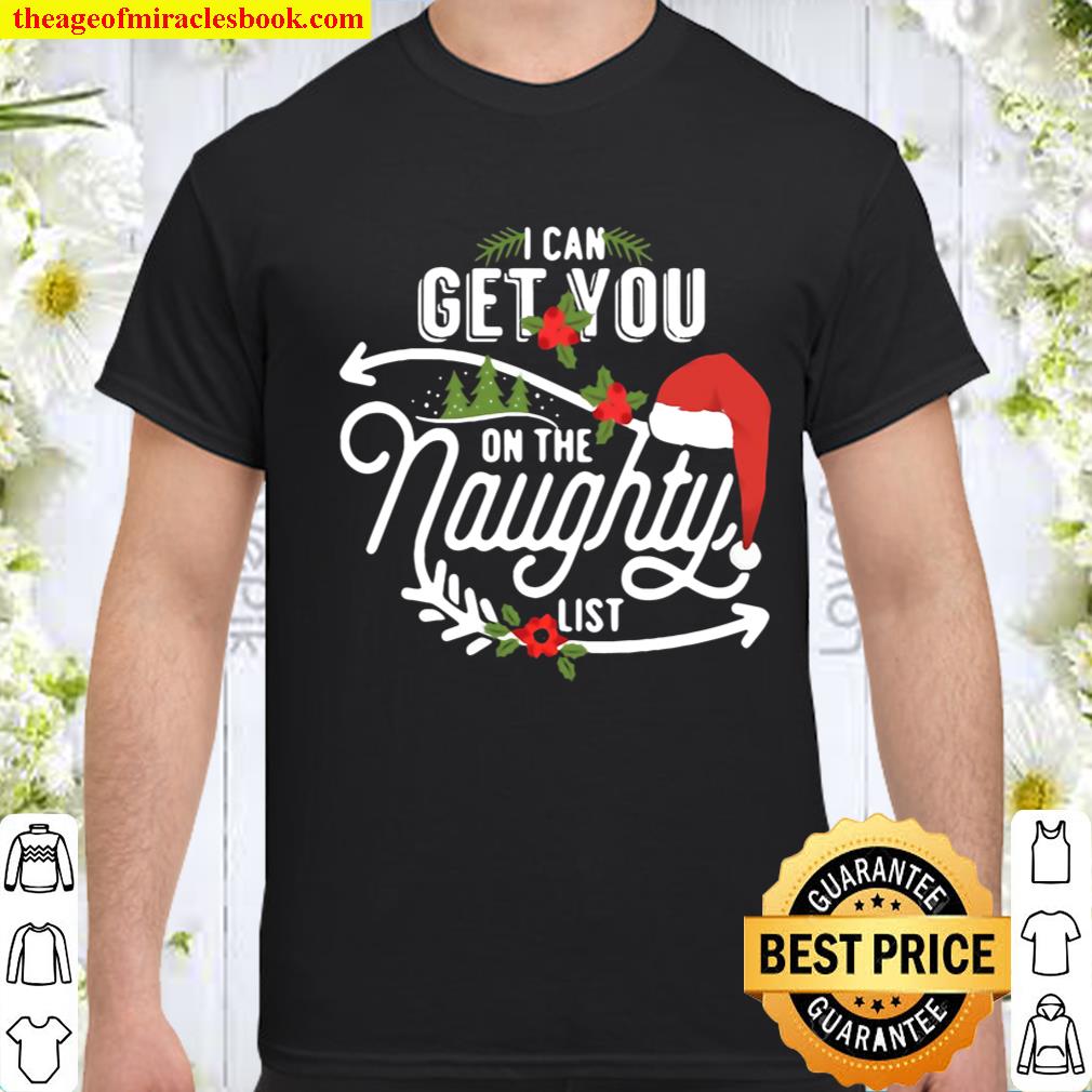 I Can Get You On Santa Naughty List Funny Christmas Gift T-shirt