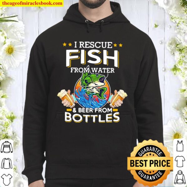 I Rescue Fish From Water And Beer From Bottles Vintage Hoodie