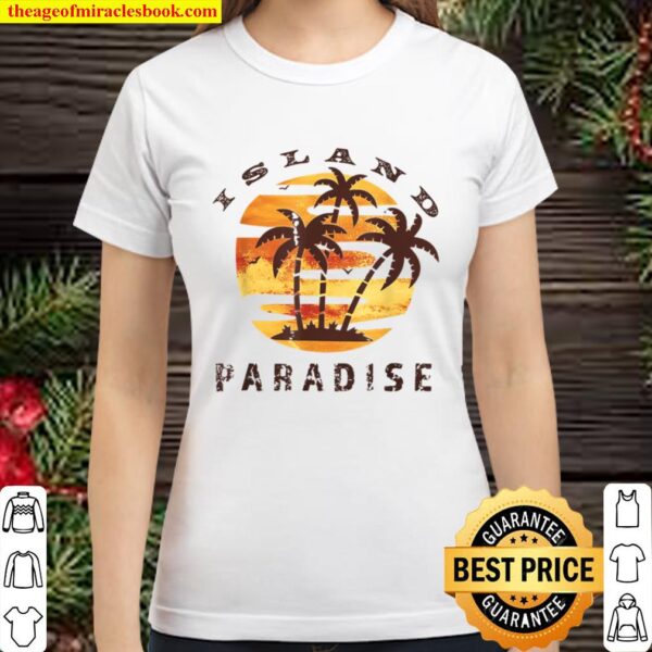 Island Paradise Sunset Classic Women T-Shirt