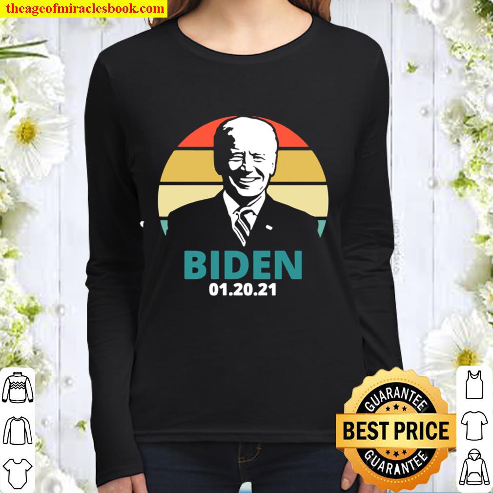 Joe Biden 46th President Inauguration Day 2021 Sunset Women Long Sleeved