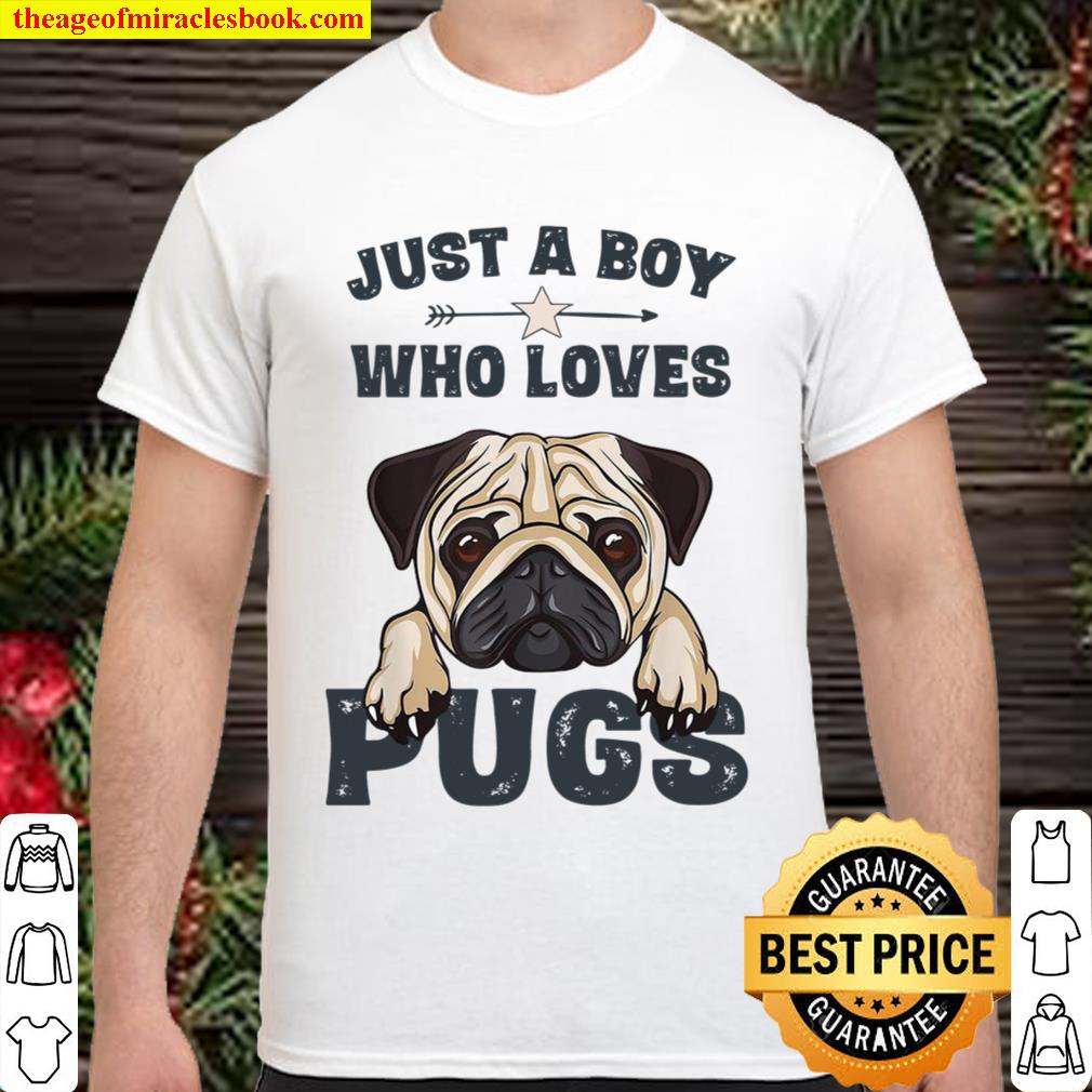 Just A Boy Who Loves Pugs 2020 Shirt, Hoodie, Long Sleeved, SweatShirt