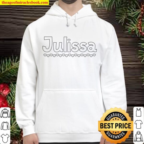 Kids Color Your Own Name Julissa Hoodie