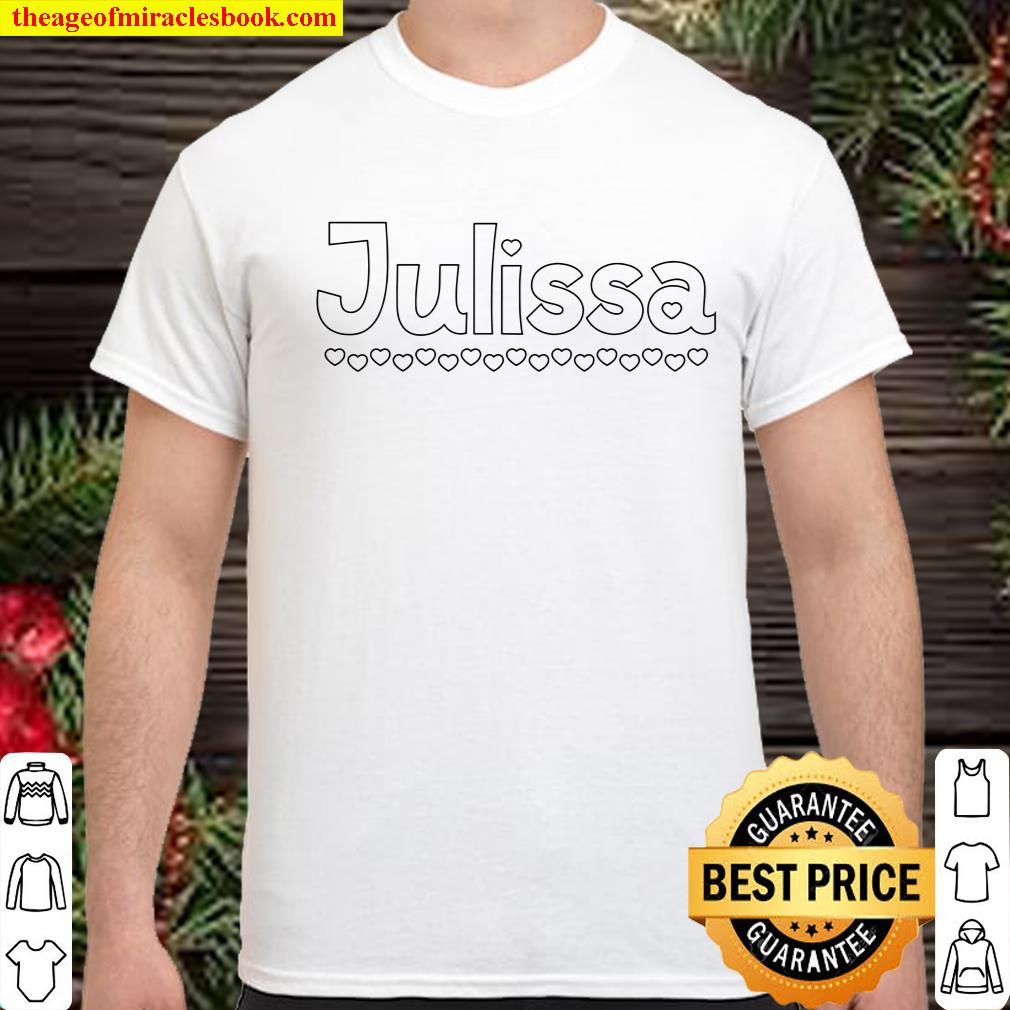 Kids Color Your Own Name Julissa New Shirt