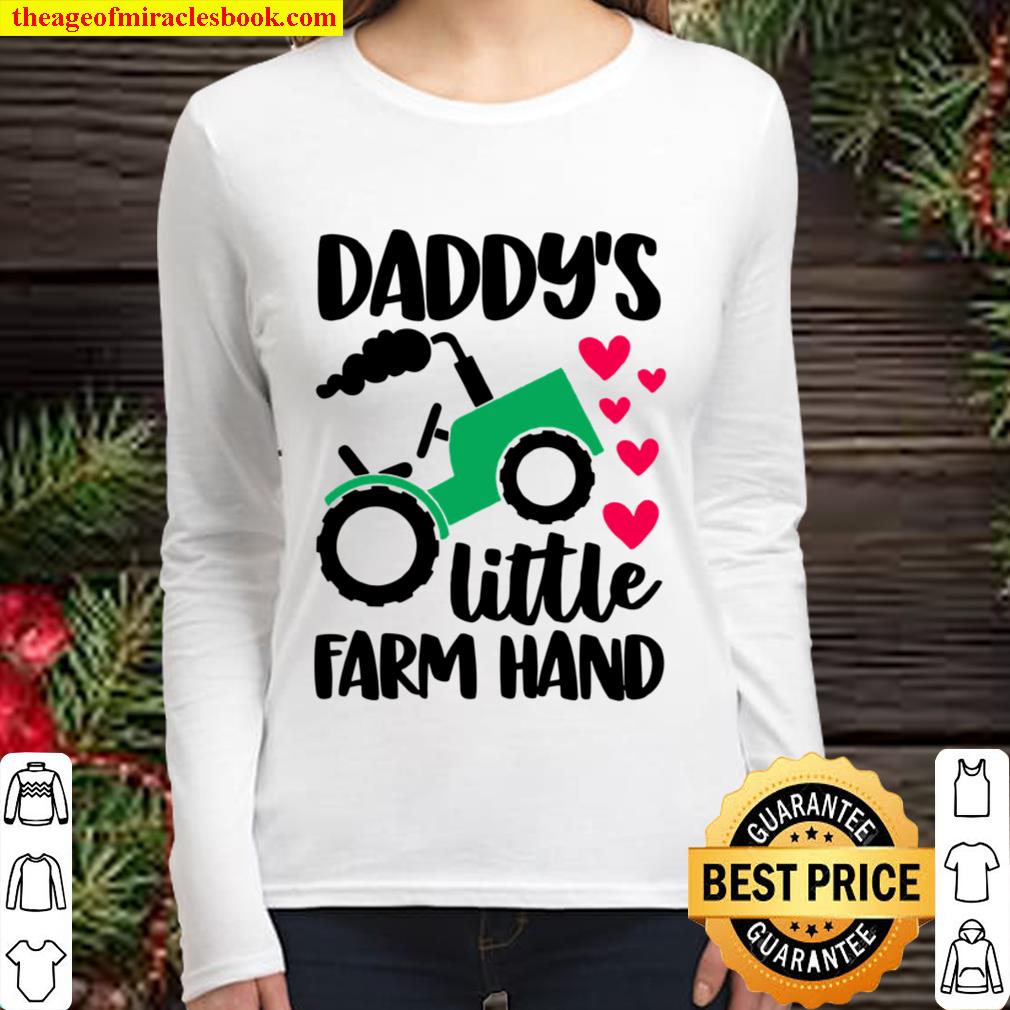 Kids Daddy’s Little Farm Hand Farm Girls For Country Girls Women Long Sleeved