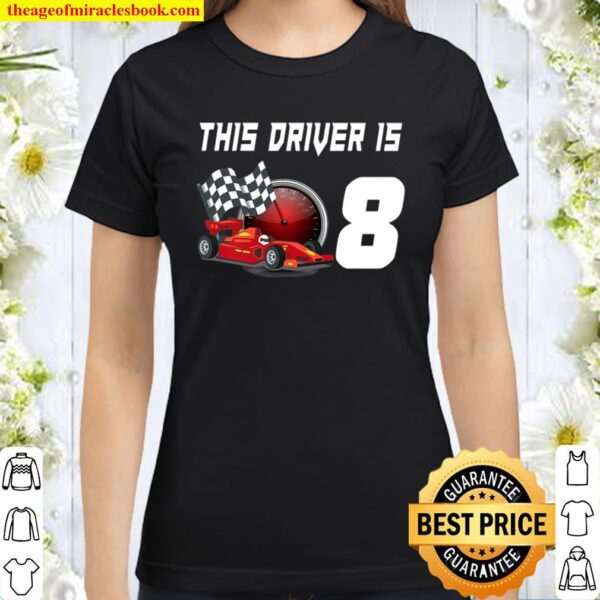 Kids Race Driver Rc Racing Cars Birthday Shirt 8 Years Old Gift Premiu Classic Women T-Shirt