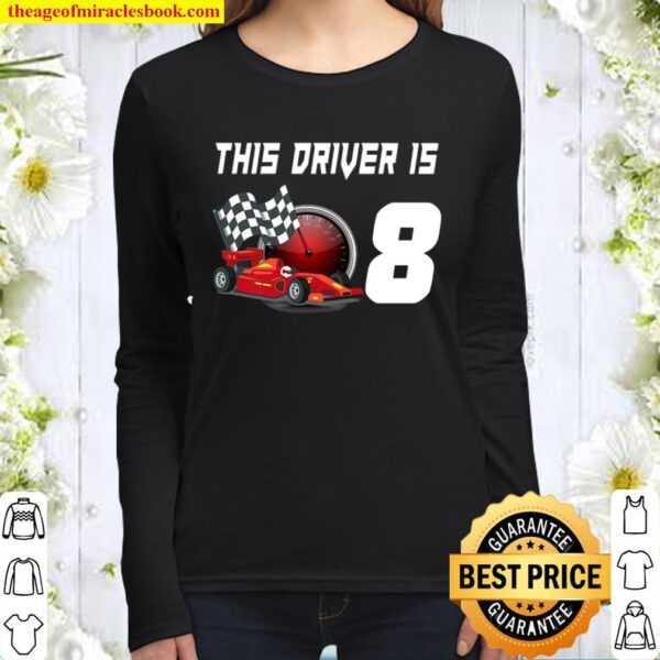 Kids Race Driver Rc Racing Cars Birthday Shirt 8 Years Old Gift Premiu Women Long Sleeved