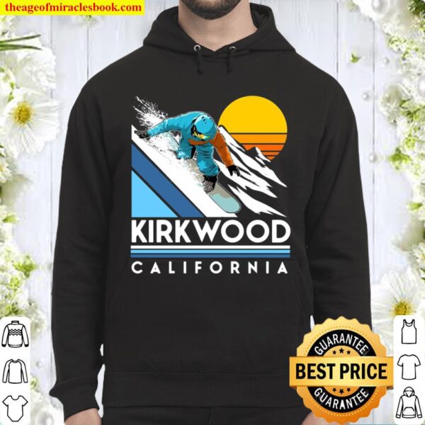 Kirkwood California Retro Snowboard Hoodie