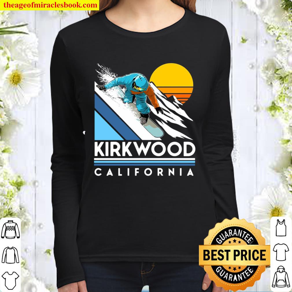 Kirkwood California Retro Snowboard Women Long Sleeved