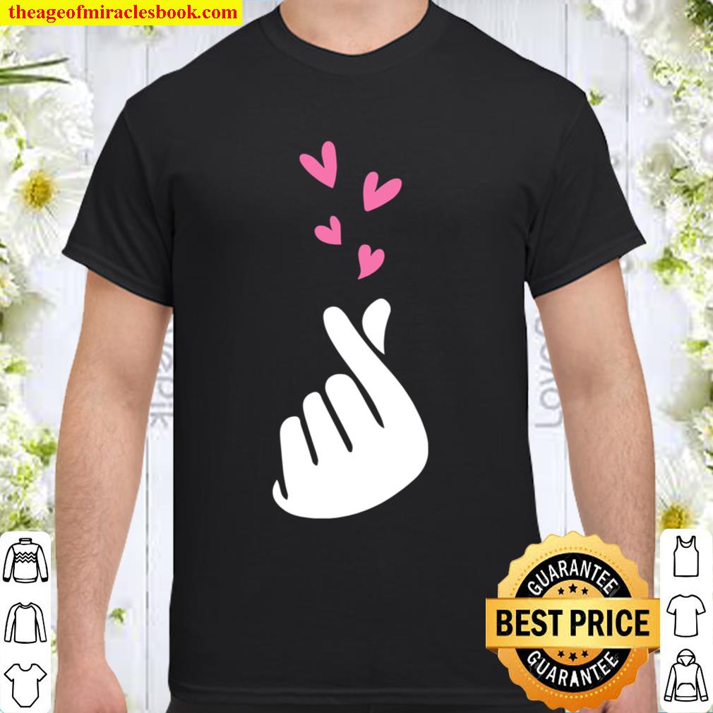 Korean Finger Heart Teen Kpop Shirts Valentine limited Shirt, Hoodie, Long Sleeved, SweatShirt