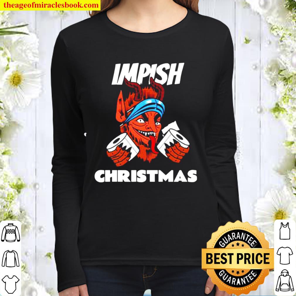 Krampus Impish Christmas Women Long Sleeved
