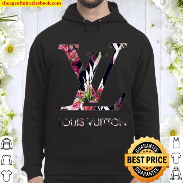 Louis Vuitton Grey Unisex Hoodie For Men Women Luxury Brand LV