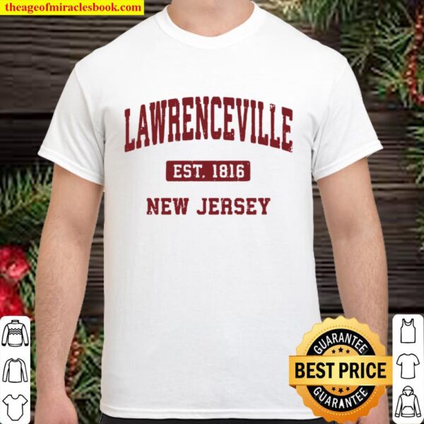 Lawrenceville New Jersey Nj Vintage Athletic Sports Design Pullover Shirt