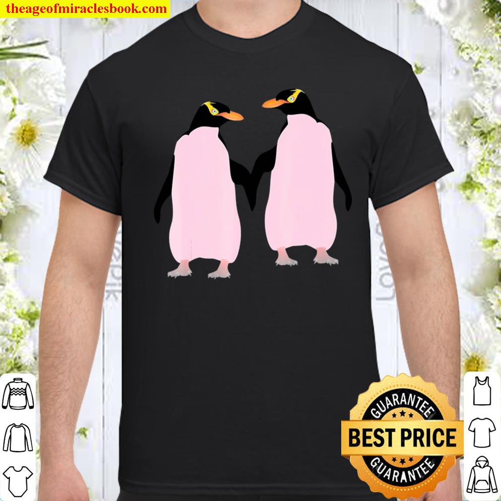 Lesbian Gay Pride Penguin Valentines Day shirt