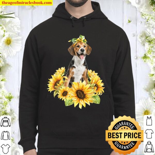 Love Beagle Sunflower For Dog Lover Gifts Hoodie
