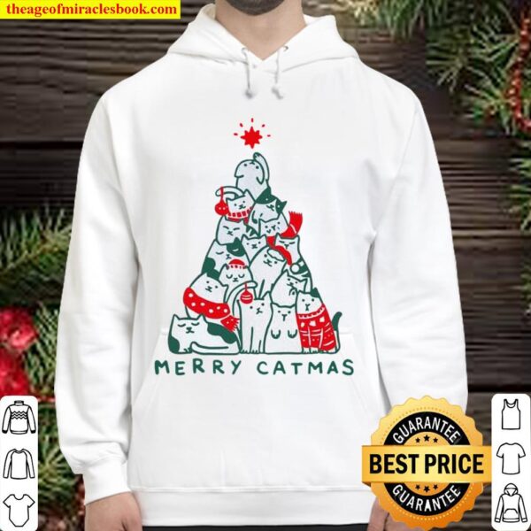MERRY CATMAS Christmas Sweatshirt Christmas Jumper , Cat lover christm Hoodie