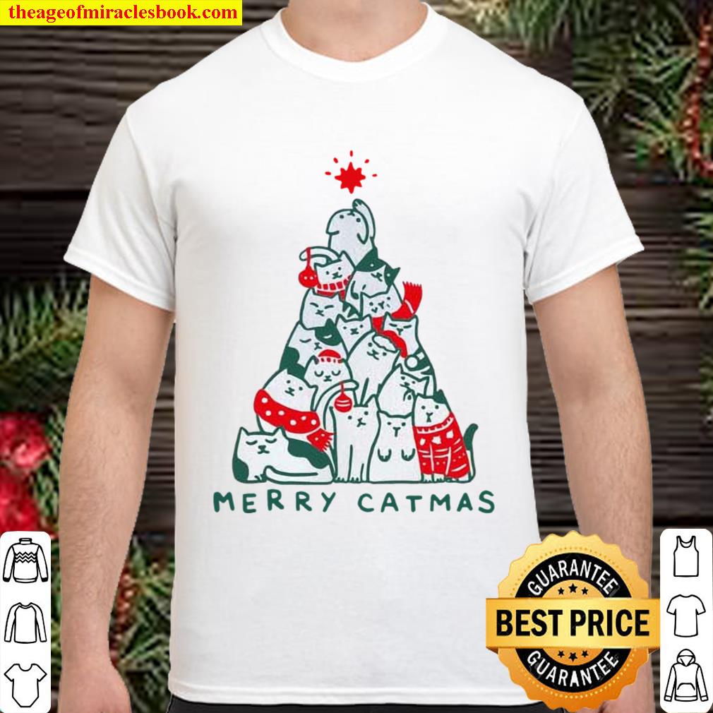 MERRY CATMAS Christmas Sweatshirt Christmas Jumper , Cat lover christm Shirt