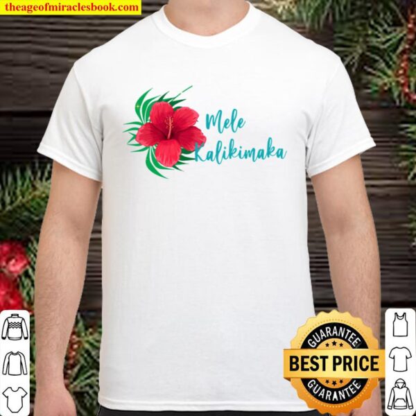 Mele Kalikimak, Hawaiian Christmas Shirt, Christmas in Hawaii, Aloha X Shirt