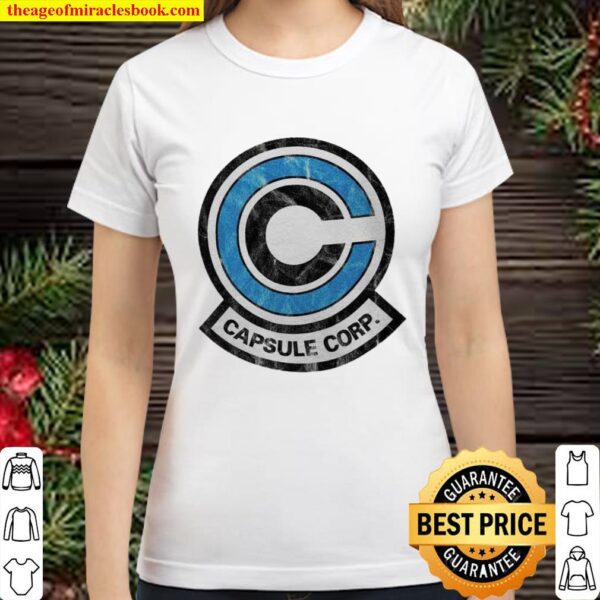 Men_s Capsule Corp Design Pullover Long Sleeve Crewneck Sweatshirt Whi Classic Women T-Shirt