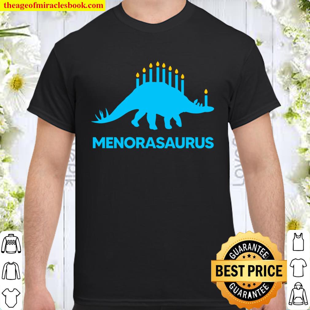 Menorasaurus Hanukkah Animal Merry Christmas Gift For Woman Man Kids Birthday Gift hot Shirt, Hoodie, Long Sleeved, SweatShirt