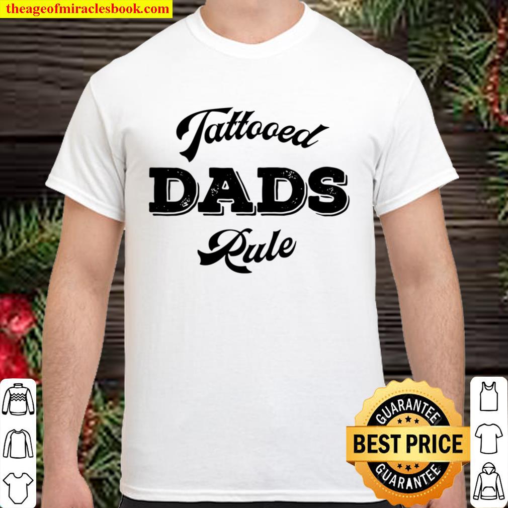 Mens Tattooed Dads Rule Raglan Baseball Tee hot Shirt, Hoodie, Long Sleeved, SweatShirt