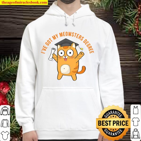 Meowster Graduation Gifts For Graduates Funny Masters Degree Hoodie