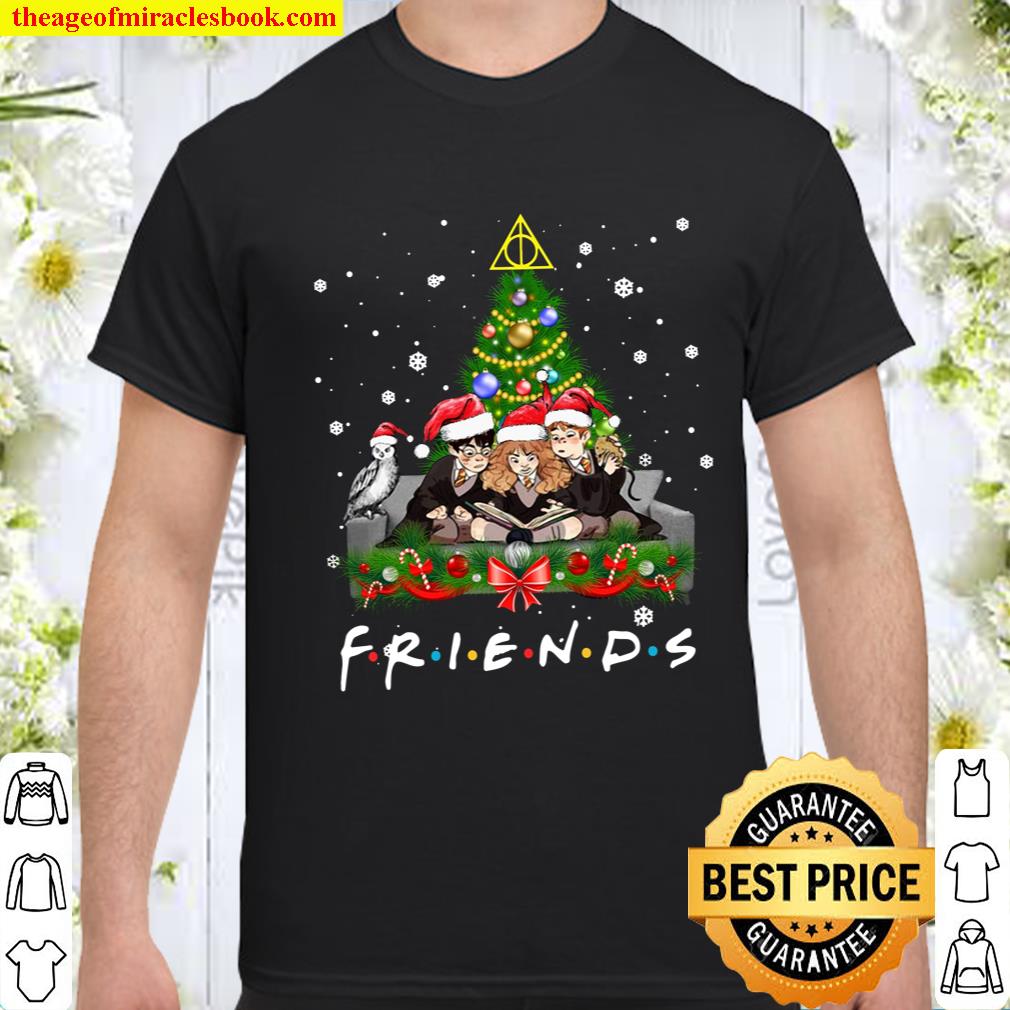 Merry Christmas Hoodie,Friends Christmas Sweatshirt,Christmas Chibi Friends Reading Book Tee Shirt