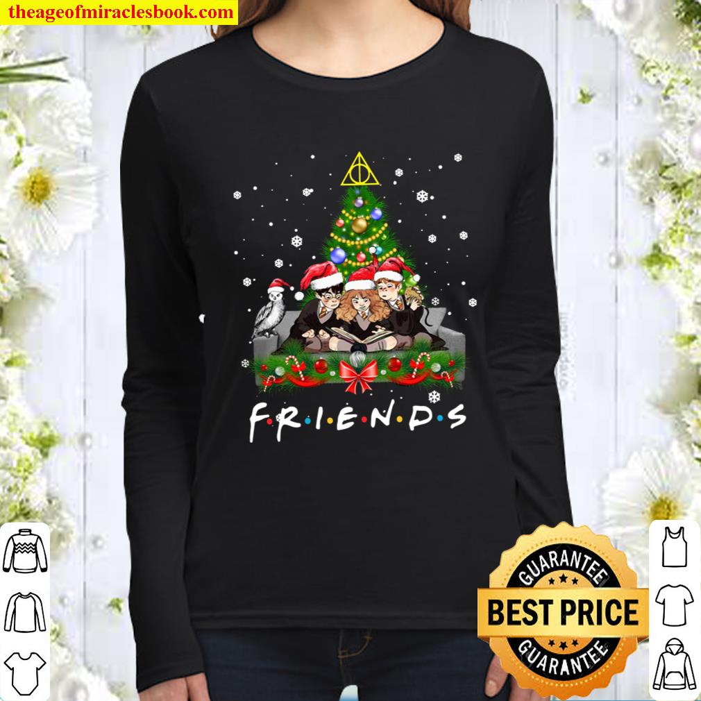 Merry Christmas Hoodie,Friends Christmas Sweatshirt,Christmas Chibi Fr Women Long Sleeved