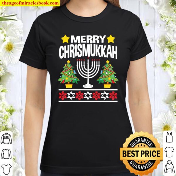 Merry Christmas Hoodie,Friends Merry Chrismukkah Merry Lover,Merry Chr Classic Women T-Shirt