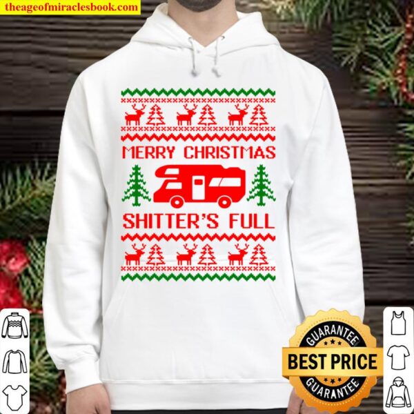 Merry Christmas Shitter_s Full Bodysuit, Ugly Christmas Sweater, Vacat Hoodie
