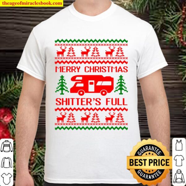 Merry Christmas Shitter_s Full Bodysuit, Ugly Christmas Sweater, Vacat Shirt