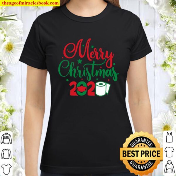 Merry Christmas Xmas toilet paper Classic Women T-Shirt